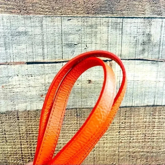 NWOT Harley Davidson Rare All Bark Orange Leather Hip/Crossbody Bag - Picture 9 of 12